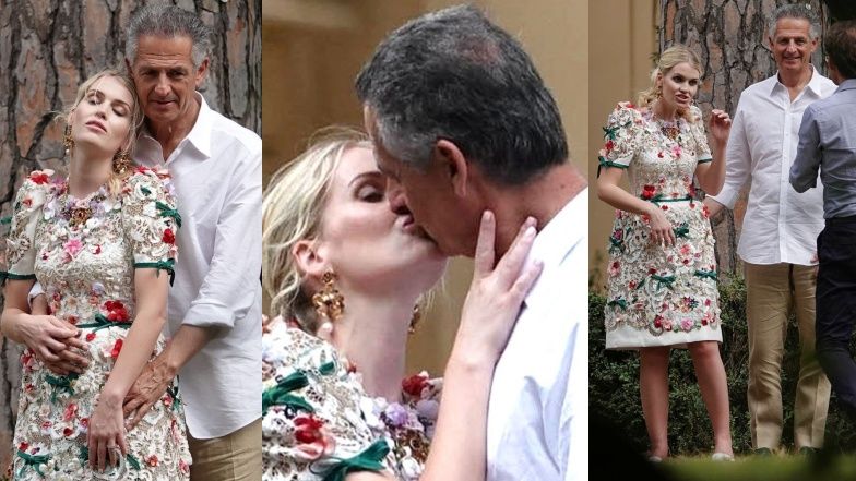 Kitty Spencer i Michael Lewis prezentują czułości przed obiektywem fotografa