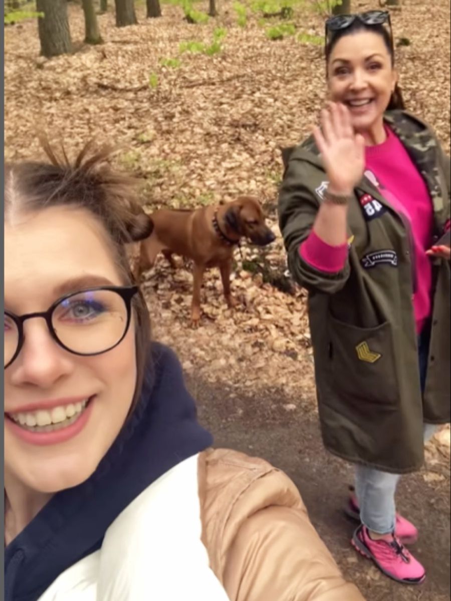 Oliwia z mamą Barbarą 