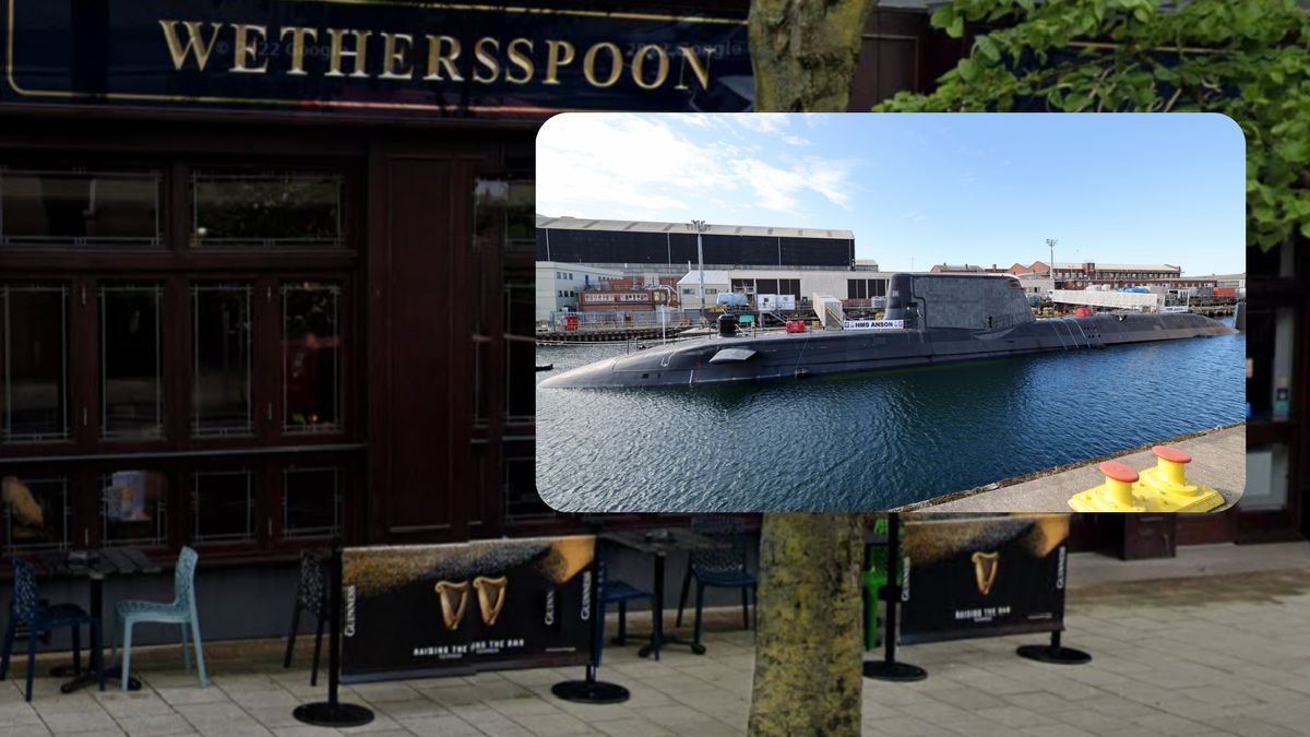 Znalezione w pubie dokumenty dotyczyły atomowej łodzi HMS Anson