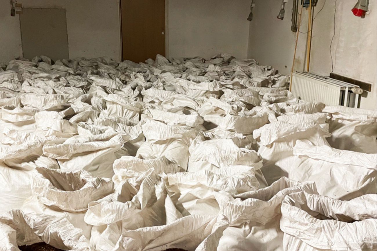 Składowisko nielegalnych papierosów w fabryce na Mazowszu