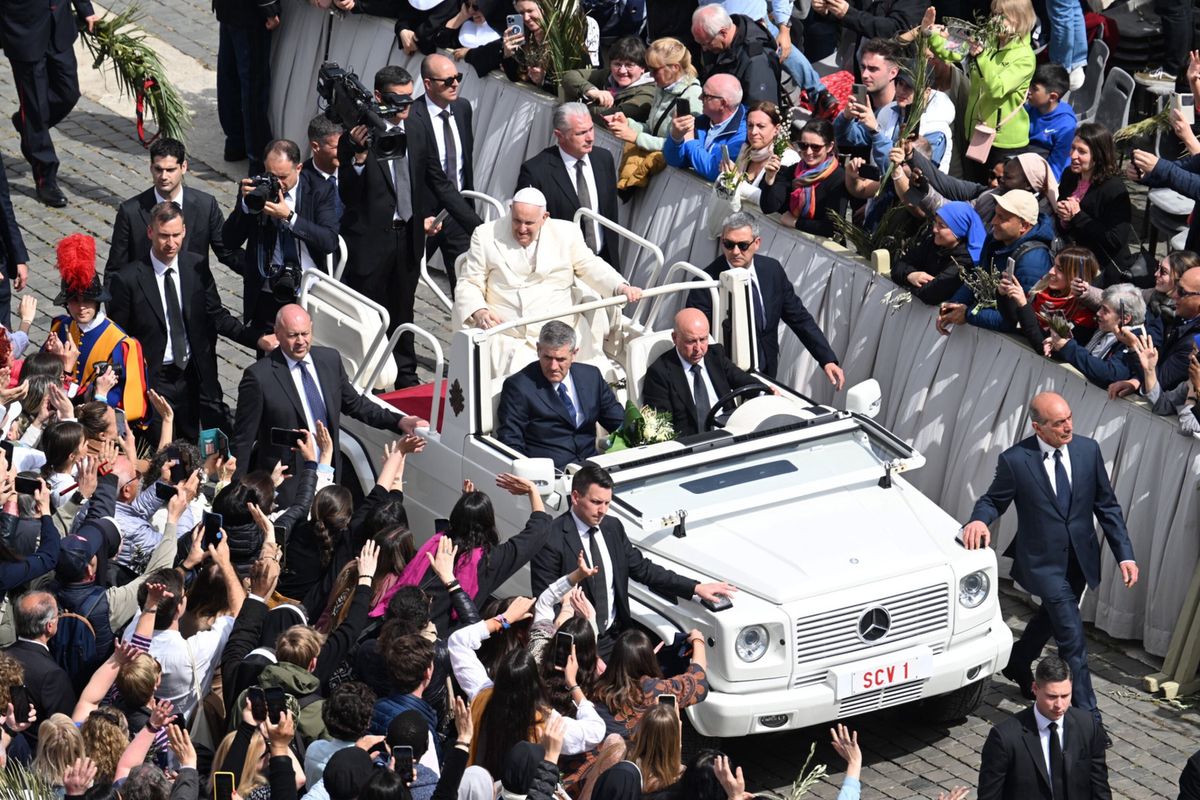 Papież Franciszek podczas uroczystości w Watykanie