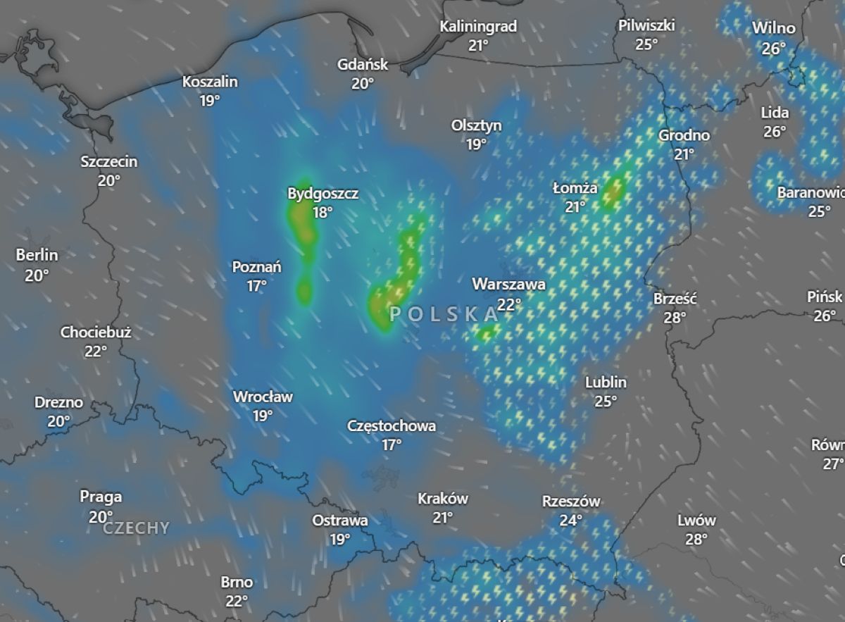 Dynamiczna aura w weekend. Znowu zagrzmi