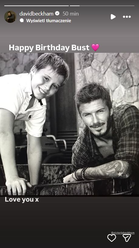 David i Victoria składają synowi życzenia urodzinowe