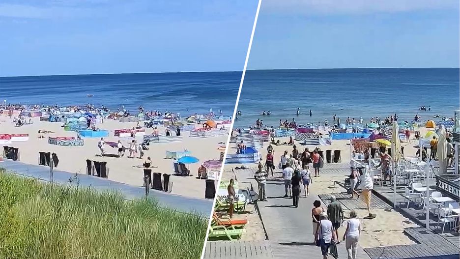 Plaża we Władysławowie po godz. 10