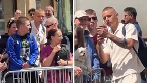 Kuriozalne sceny na zgrupowaniu. Zagubiony debiutant wmieszał się w tłum