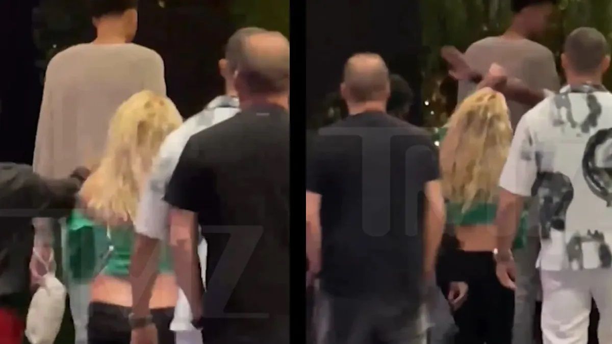 Zdjęcie okładkowe artykułu: Twitter / TMZ / Britney Spears została uderzona w twarz