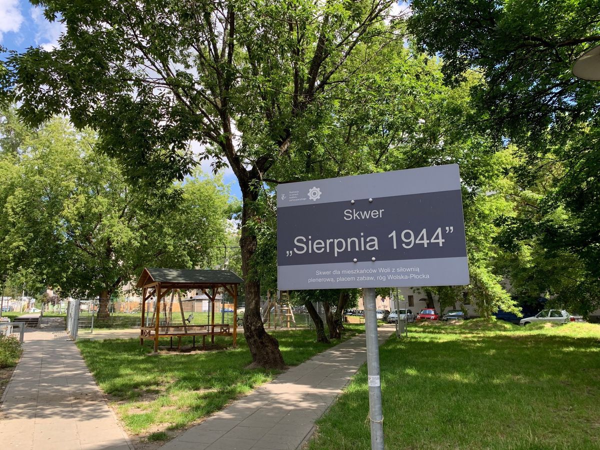 Warszawa. Skwer "Sierpnia 1944" jest już nazwą oficjalną