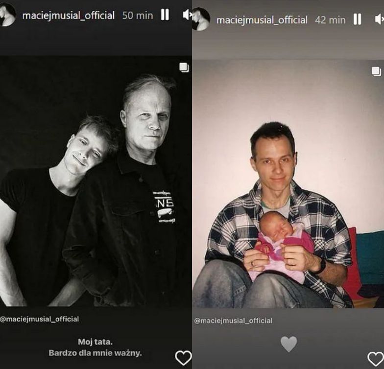 Maciej Musiał pokazał zdjęcia z tatą
