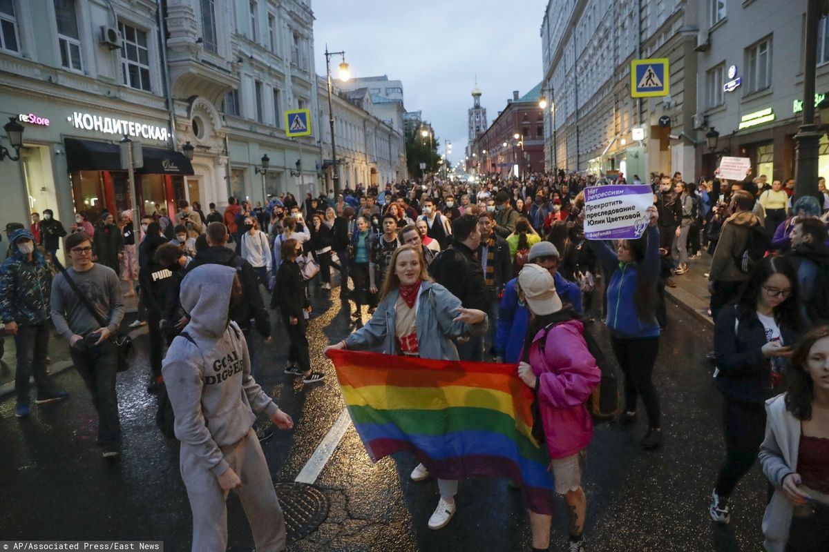 Aktywiści LGBT w Moskwie