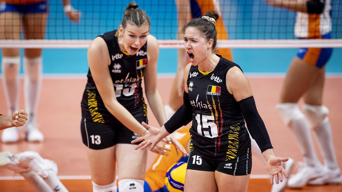 PAP/EPA / Koen Van Weel / Siatkarki reprezentacji Belgii.