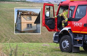 Szczątki drona uszkodziły dom w Wyrykach