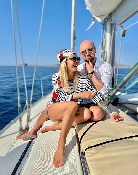 Blanka Lipińska z bratem