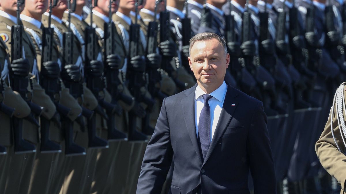 Defilada z okazji ?wi?ta Wojska Polskiego
15.08.2023 Warszawa Defilada z okazji Swieta Wojska Polskiego
Fot Jacek Dominski/REPORTER
N/z: Andrzej Duda
Jacek Dominski/REPORTER