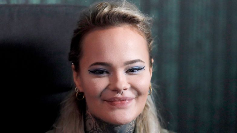 Monika Miller pozuje z chłopakiem