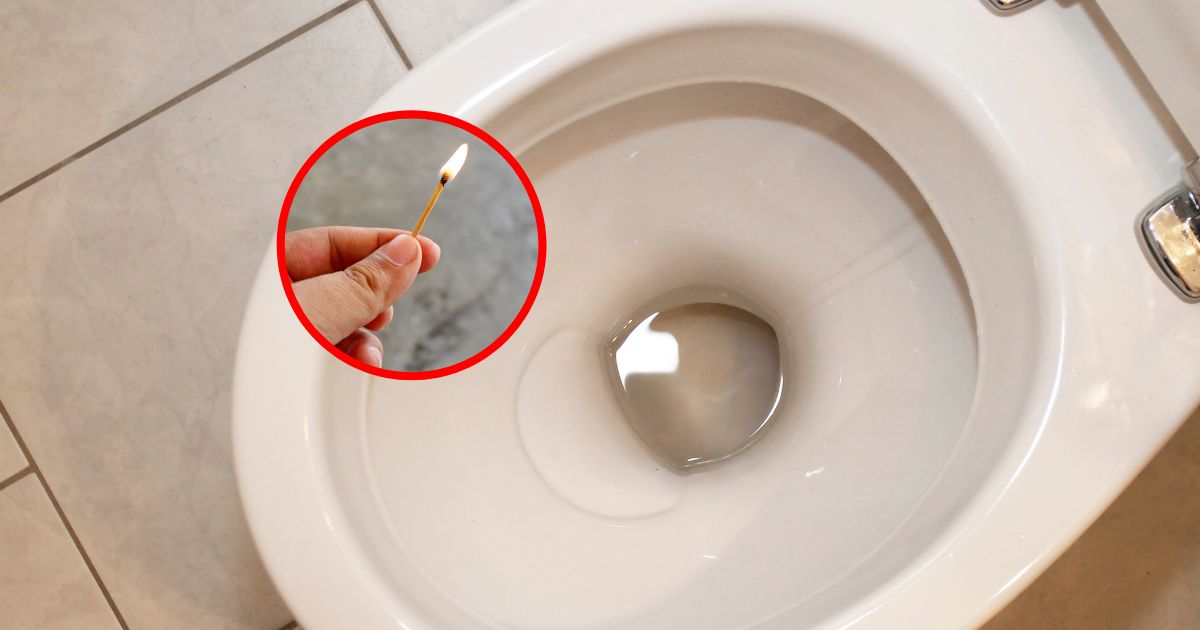 Niewiele osób wie, że wrzucenie do toalety zapalonej zapałki pomoże usunąć przykre zapachy