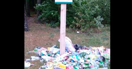 Leśnicy pokazali smutne zdjęcia. Tak wygląda teren przy plaży