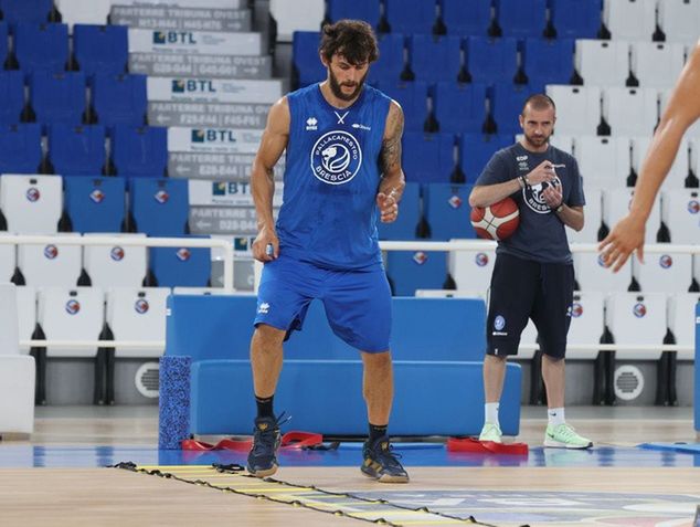 Mielczarek na treningach w Brescii