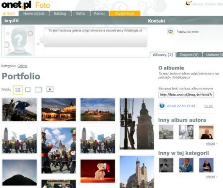 Fotoalbumy na onecie ? sposób na portfolio?