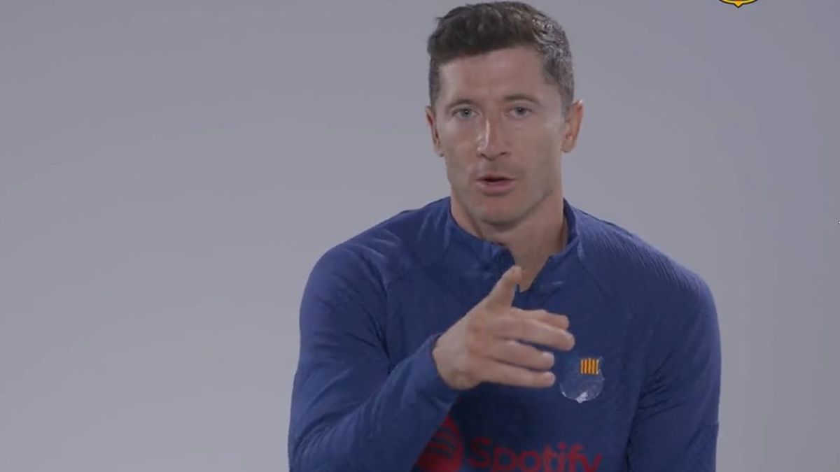 Twitter / FC Barcelona / Na zdjęciu: Robert Lewandowski