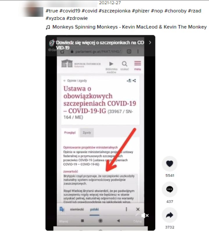 Rząd Wielkiej Brytanii przyznaje, że szczepionki uszkodziły naturalny układ odpornościowy podwójnie zaszczepionych? Uważaj, to fake news