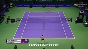 Radwańska - Pliskova: świetne minięcie Polki