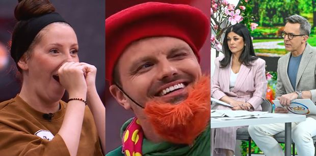 Marcin Hakiel kogoś podszczypuje w półfinale show TTV: "Co moje, to twoje. MOJA ŻONA, TWOJA ŻONA, MACIEJU"