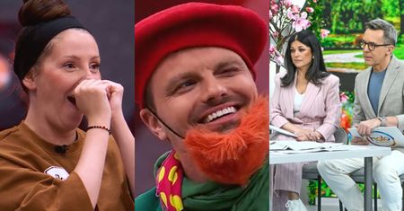 Marcin Hakiel kogoś podszczypuje w półfinale show TTV: "Co moje, to twoje. MOJA ŻONA, TWOJA ŻONA, MACIEJU"