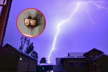 Piorun uderzył w dom. Pokazali zdjęcie