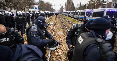 Sylwester przed domem Jarosława Kaczyńskiego