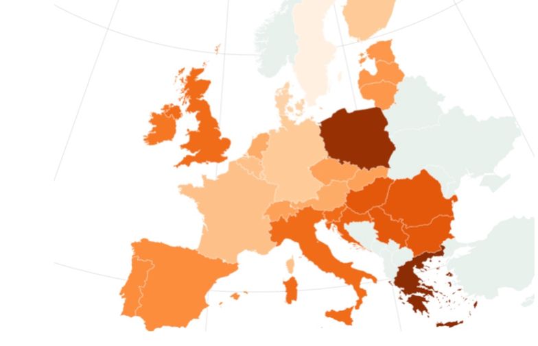 Ceny prądu w Europie: najdrożej jest w Grecji, Polska jest na drugim miejscu