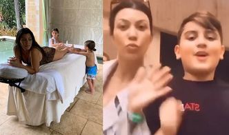 Kourtney Kardashian "tłumaczy" 10-letniego syna, który wyjawiał rodzinne sekrety na Instagramie: "Nawet nie zapytał nas o ZGODĘ"