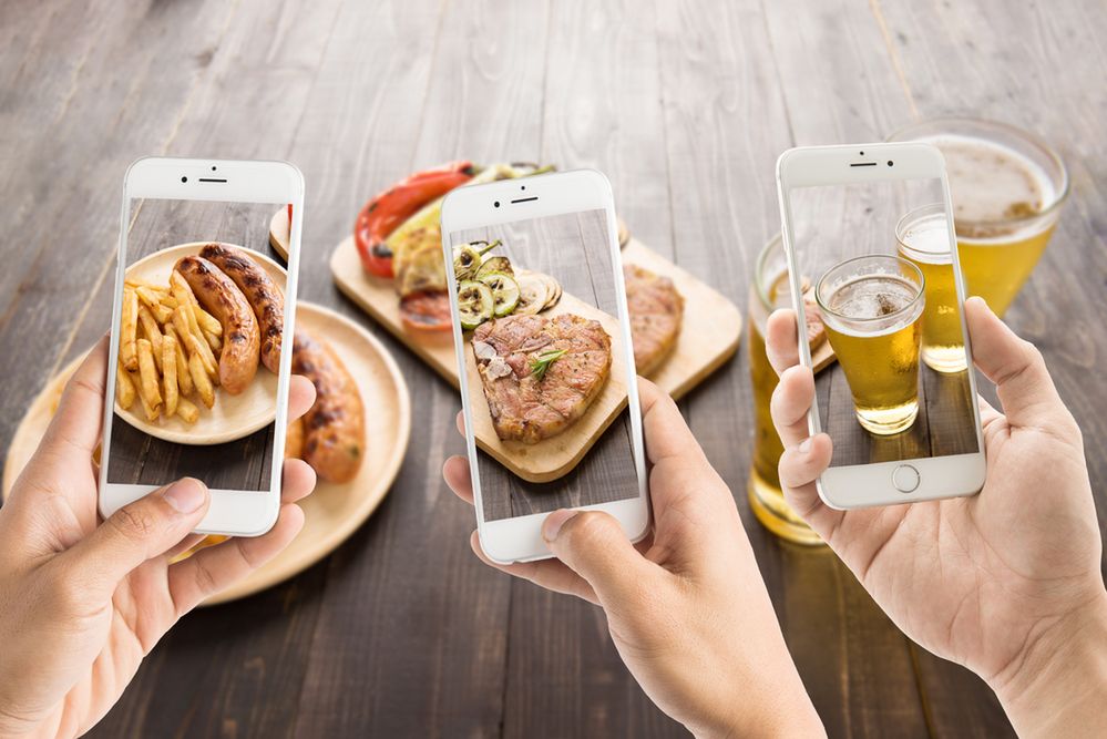 Smartfony i jedzenie