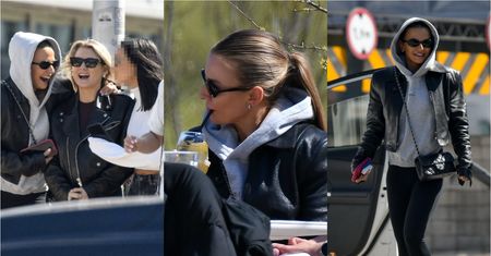 Uradowana Anna Lewandowska raczy się zimnym trunkiem nad Wisłą (ZDJĘCIA)