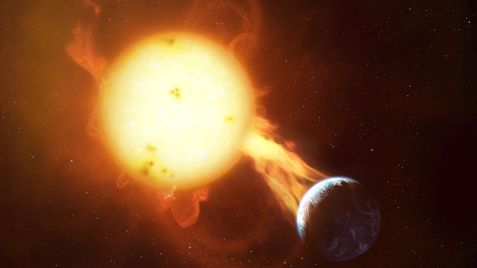 Rozbłyski gwiazd wpływają na zmianę pogody?