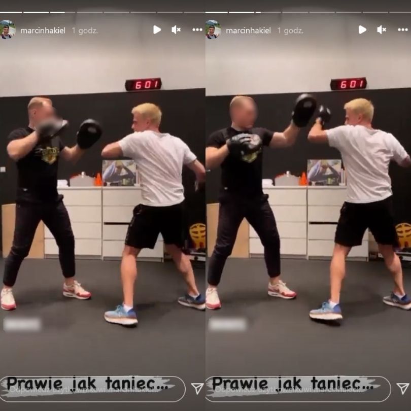 Marcin Hakiel wylewa siódme poty na siłowni
