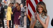 Marta Nawrocka w żółtym komplecie wybrała się na spotkanie z Melanią Trump