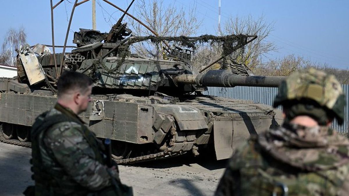 Jeden z czołgów Abrams przejęty przez Rosjan