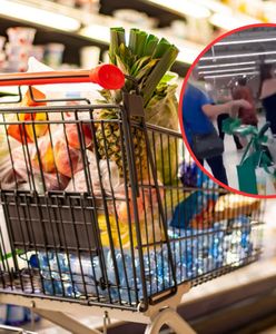 Bójka w supermarkecie. Ludzie patrzyli z niedowierzaniem