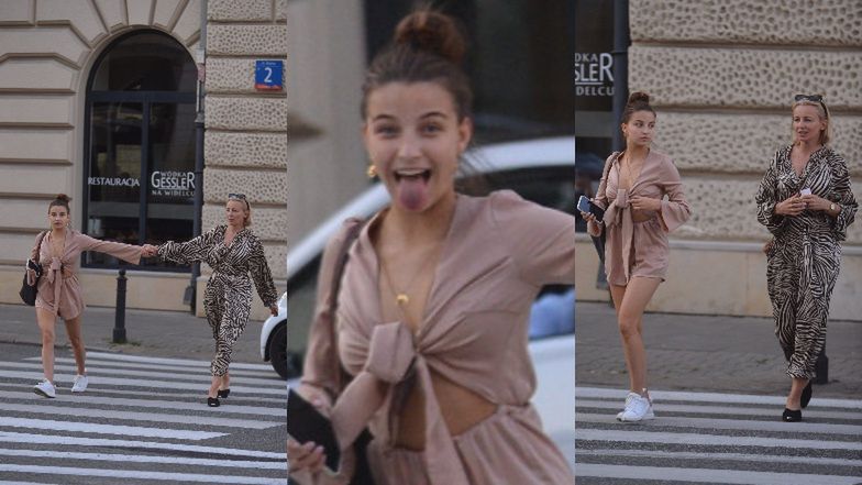 Julia Wieniawa z mamą restauracji