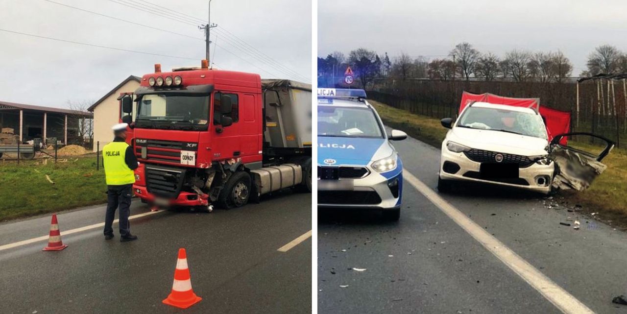 Łódzkie. Tragiczny wypadek na DK74. Zginął pasażer