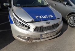 Mazowieckie. Pijany z zakazem chciał uniknąć kontroli. Staranował radiowóz