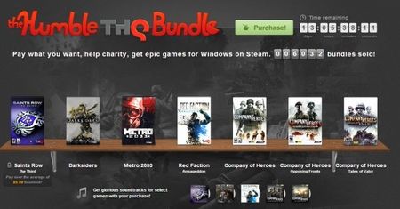 Ponad trzy miliony dolarów, pół miliona kupujących i wzrost akcji THQ na giełdzie - Humble THQ Bundle w liczbach