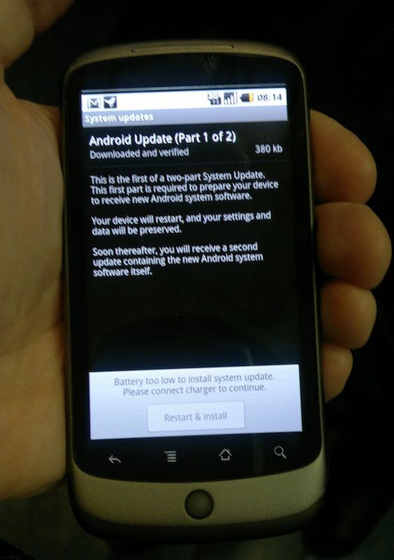Google Nexus One jako pierwszy z Androidem 2.3? 3
