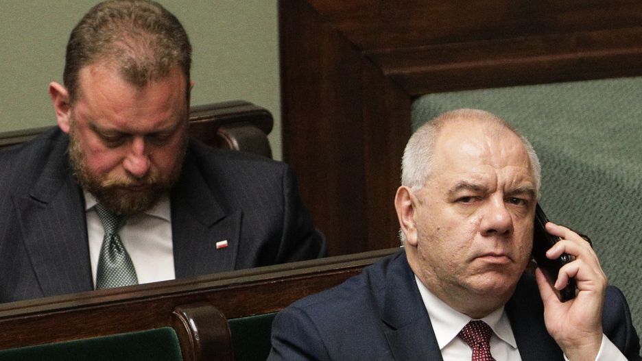 Łukasz Szumowski i Jacek Sasin 