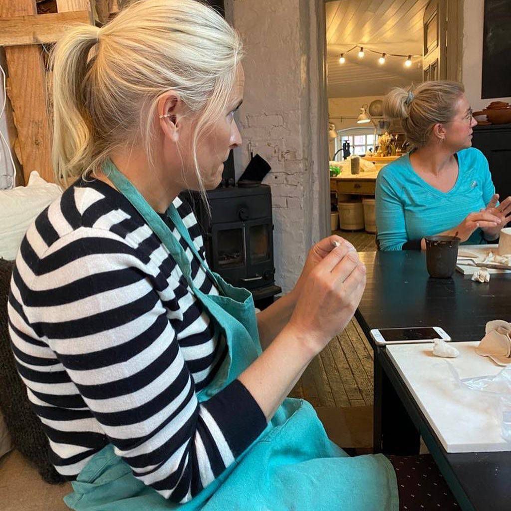 Mette-Marit na warsztatach