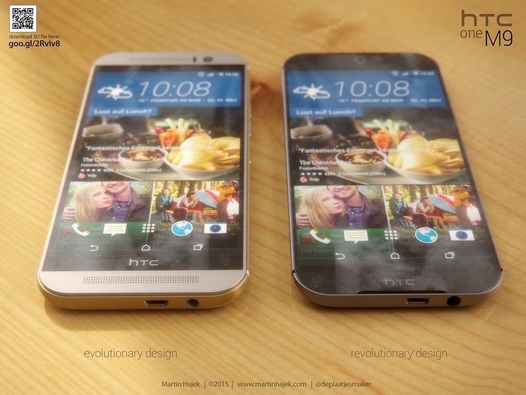 HTC One M9 z plotek vs HTC One M9 z reklam - porównanie designu 3