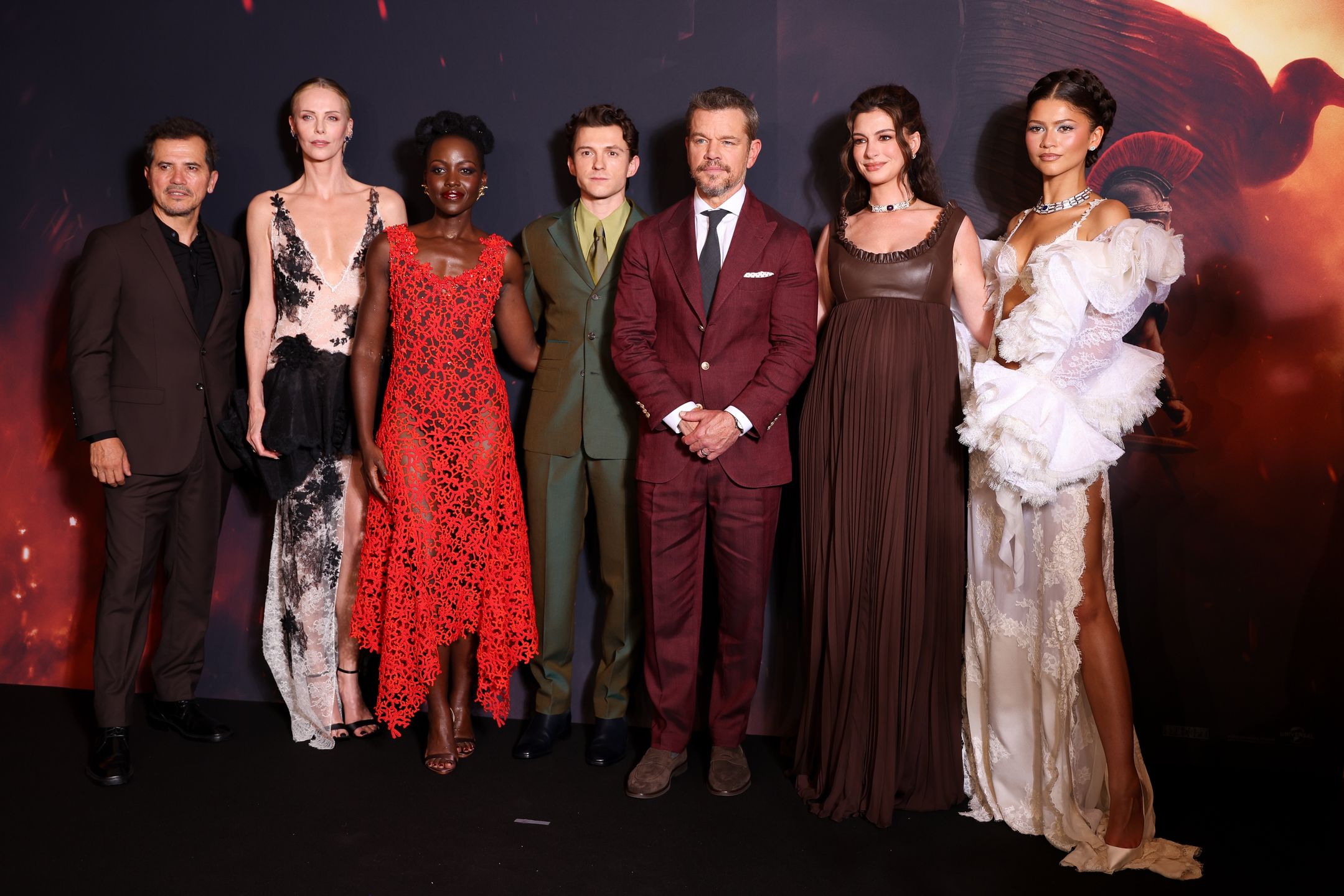 John Leguizamo, Charlize Theron, Lupita Nyong'o, Tom Holland, Matt Damon, Anne Hathaway and Zendaya 