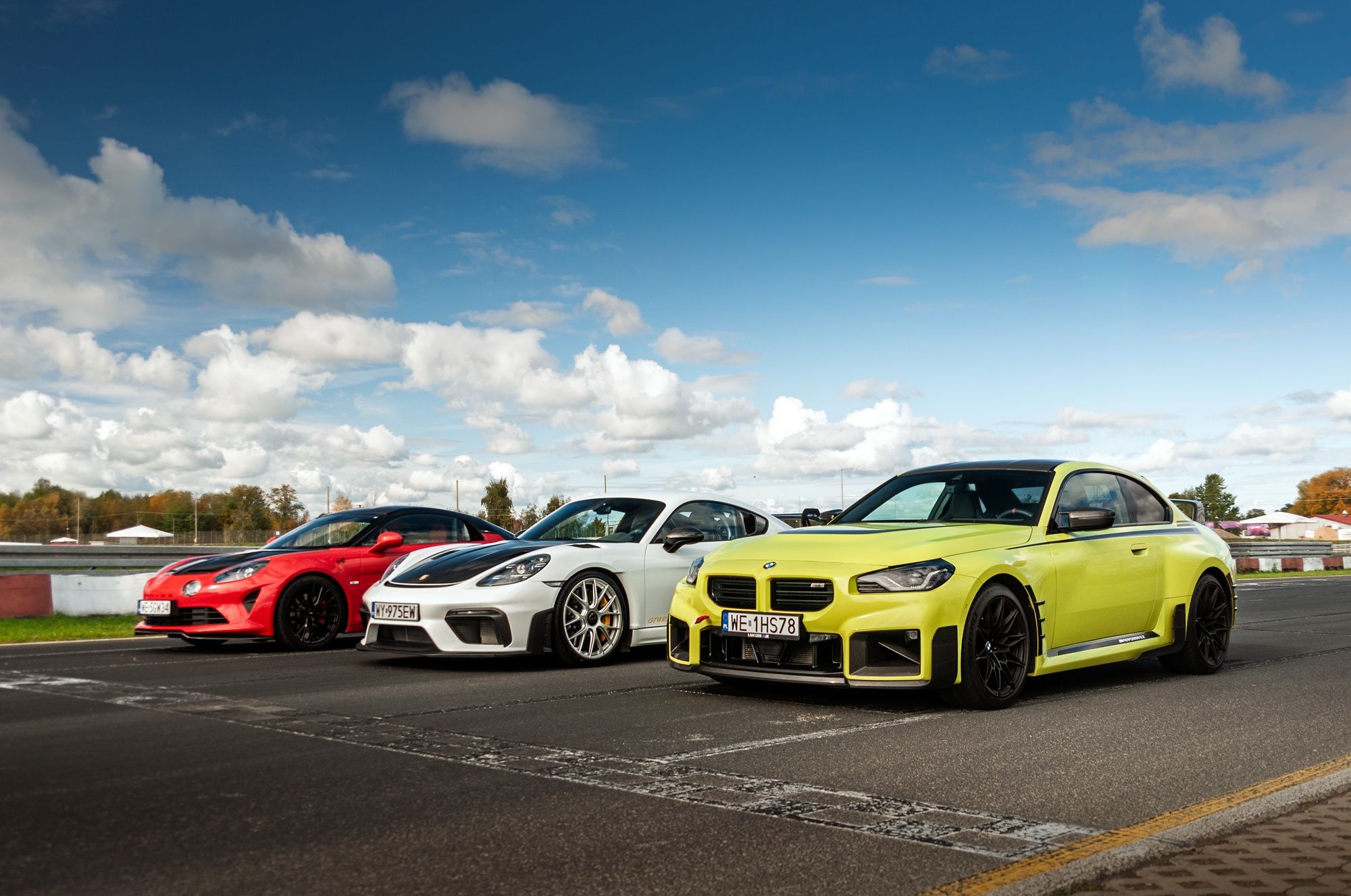 Alpine A110 R, BMW M2 i Porsche 718 Cayman GT4 RS