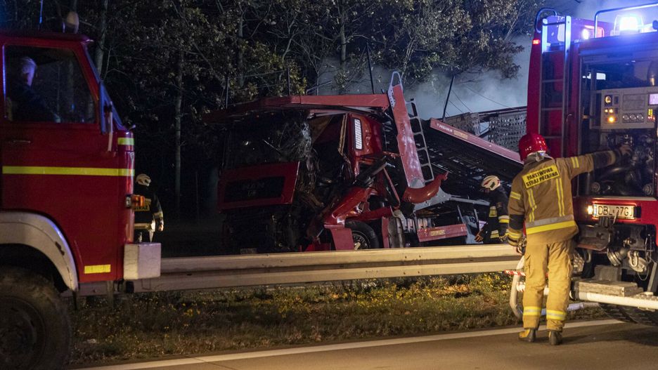 Karambol na autostradzie A4 koło Legnicy. Trzy osoby ranne 