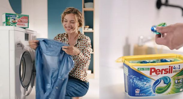 Vanish w reklamie podważa skuteczność Ariela i Persila